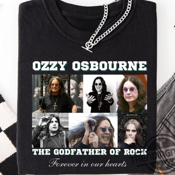 Sierra K Other - Ozzy Osbourne Godfather of Rock T-Shirt Vintage Music Icon Tee Classic Rock 17